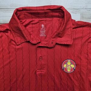 St Louis Cardinals Red City Connect STL Polo Shirt 6/21/25 SGA Men's XL Golf